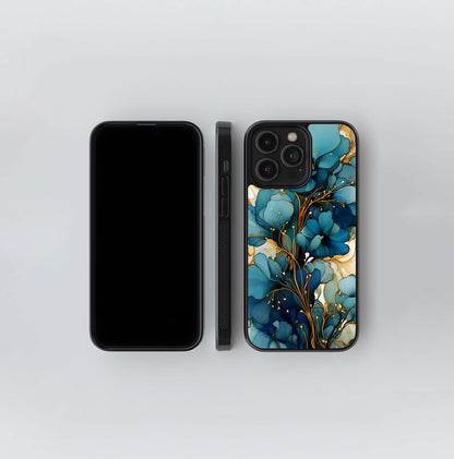 Golden Petalse Glass Case