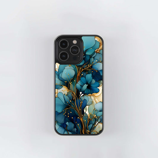 Golden Petalse Glass Case
