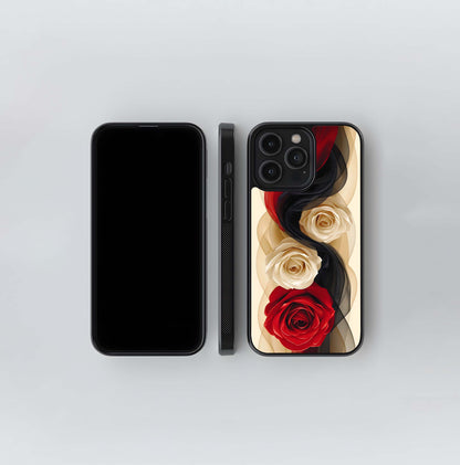 Roses and Chiffon Glass Case