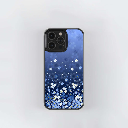 Blue Starry Glass Case