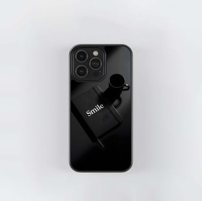 Minimalist Smile Notebook Glass Case