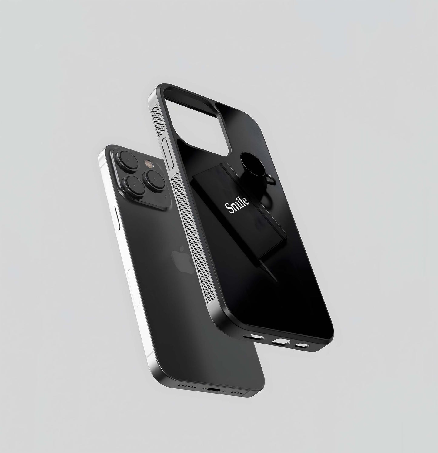 Minimalist Smile Notebook Glass Case