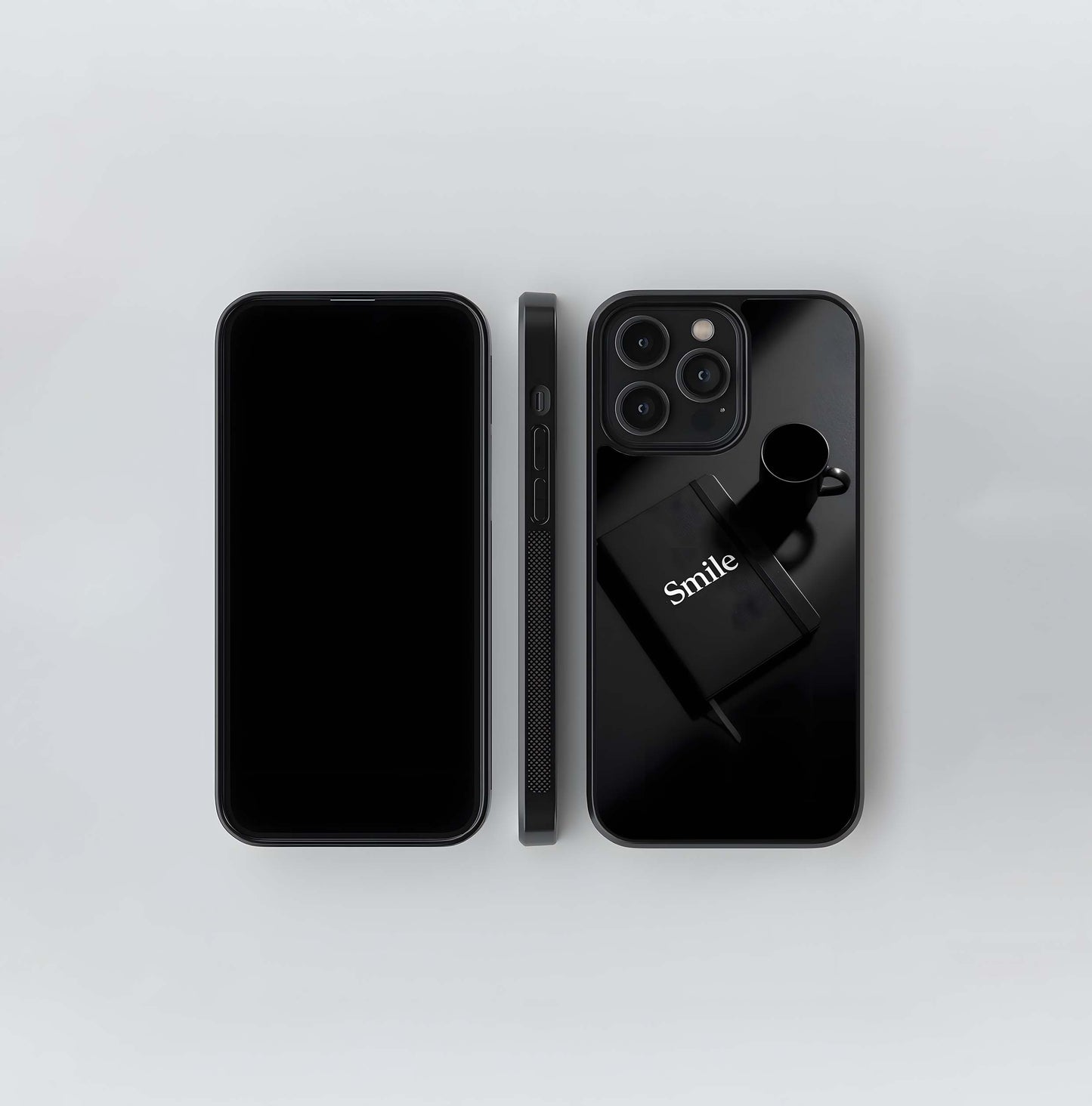 Minimalist Smile Notebook Glass Case