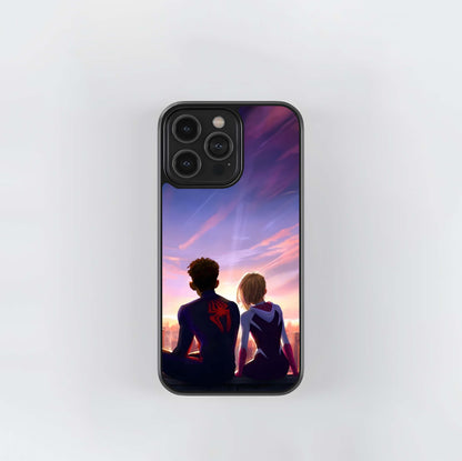 Spider-Verse Rooftop Sunset Glass Case
