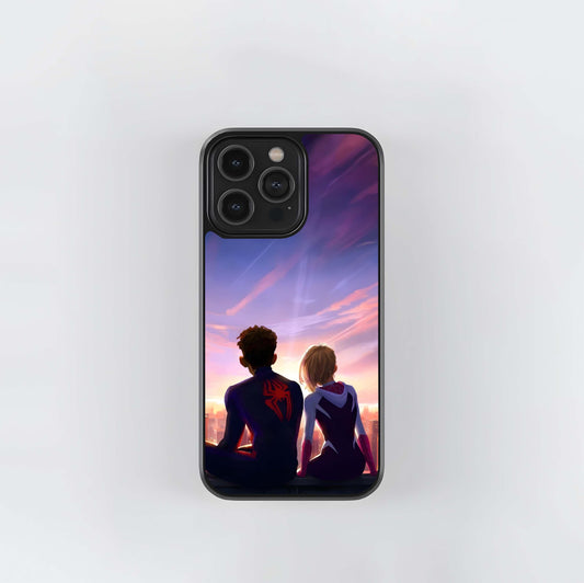 Spider-Verse Rooftop Sunset Glass Case
