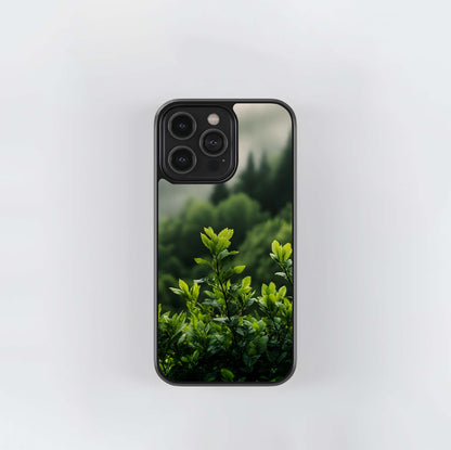 Misty Forest Foliage Glass Case