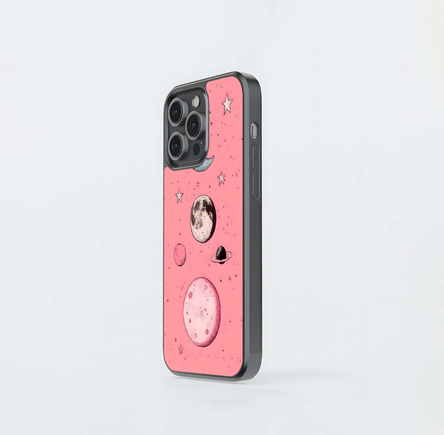 Blinking Moon Glass Case