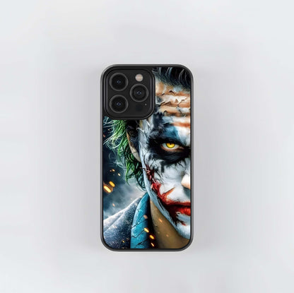 Joker Face with Peeling Makeup Glass Case