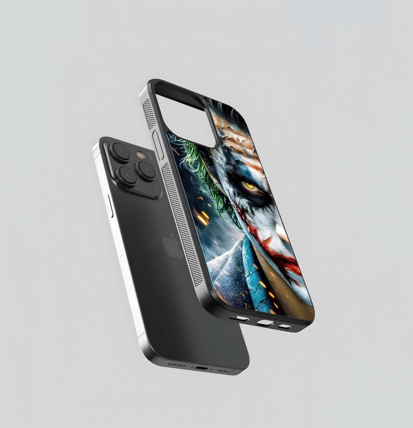 Joker Face with Peeling Makeup Glass Case