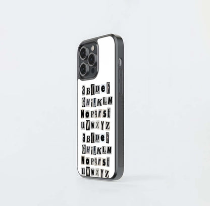 Anarchy Alphabet  Glass Case
