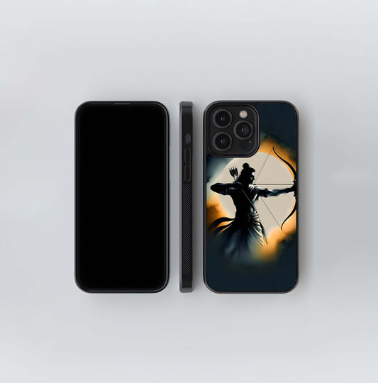 Lord Ram Archery Silhouette Glass Case