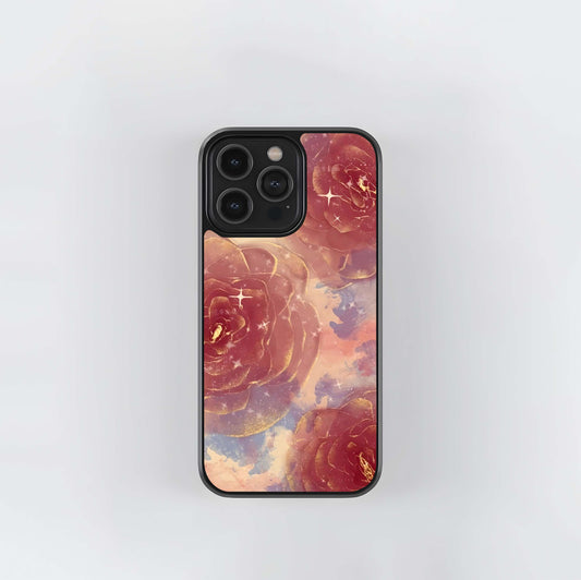 Blinking Rose Glass Case