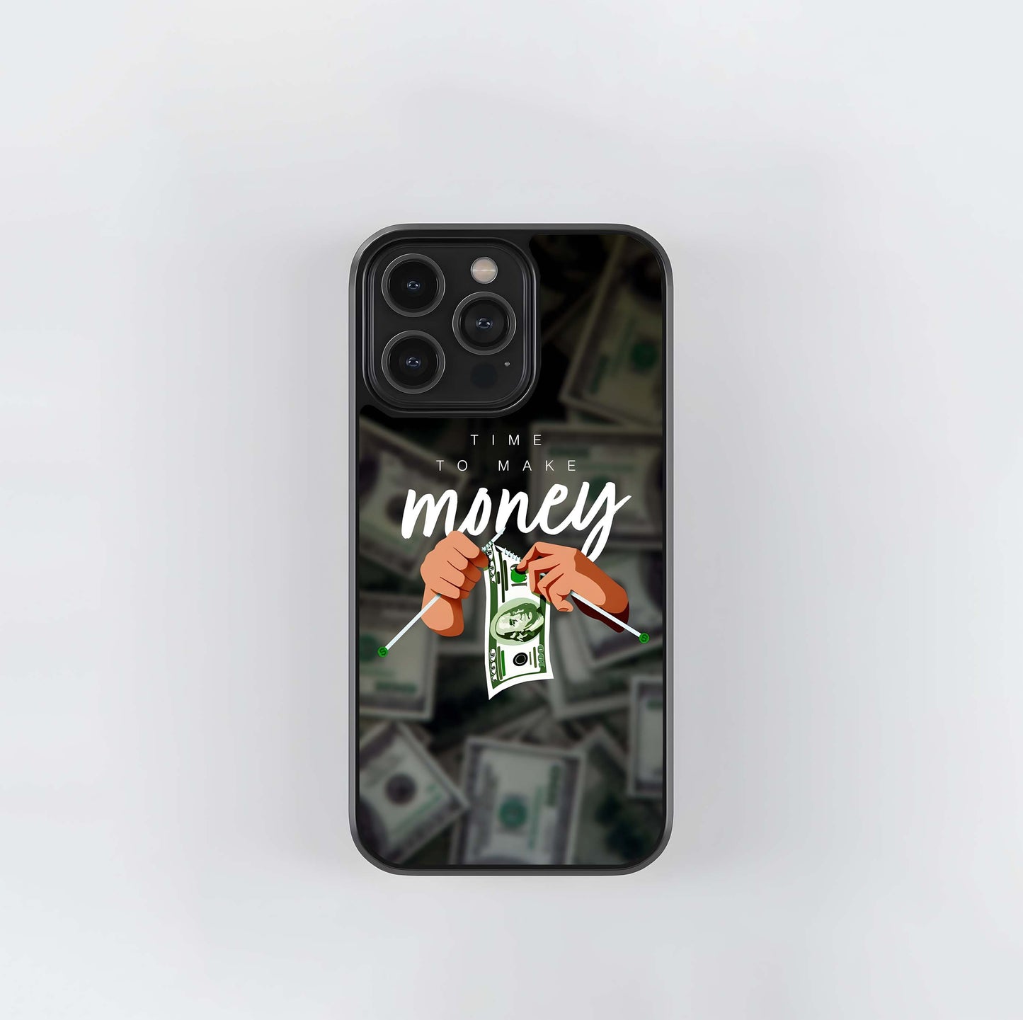 Money Design Glass Case