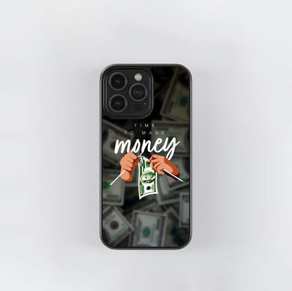 Money Design Glass Case