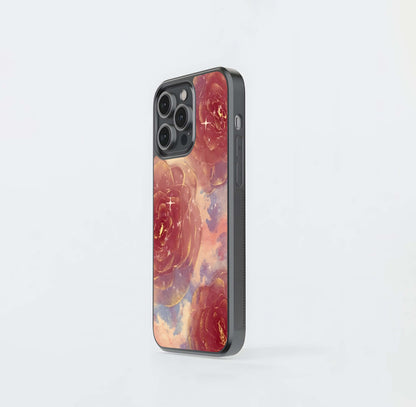 Blinking Rose Glass Case