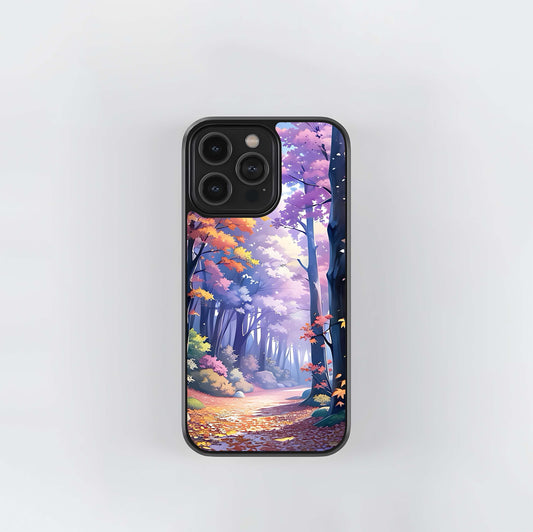 Enchanted Autumn Forest Glass Case