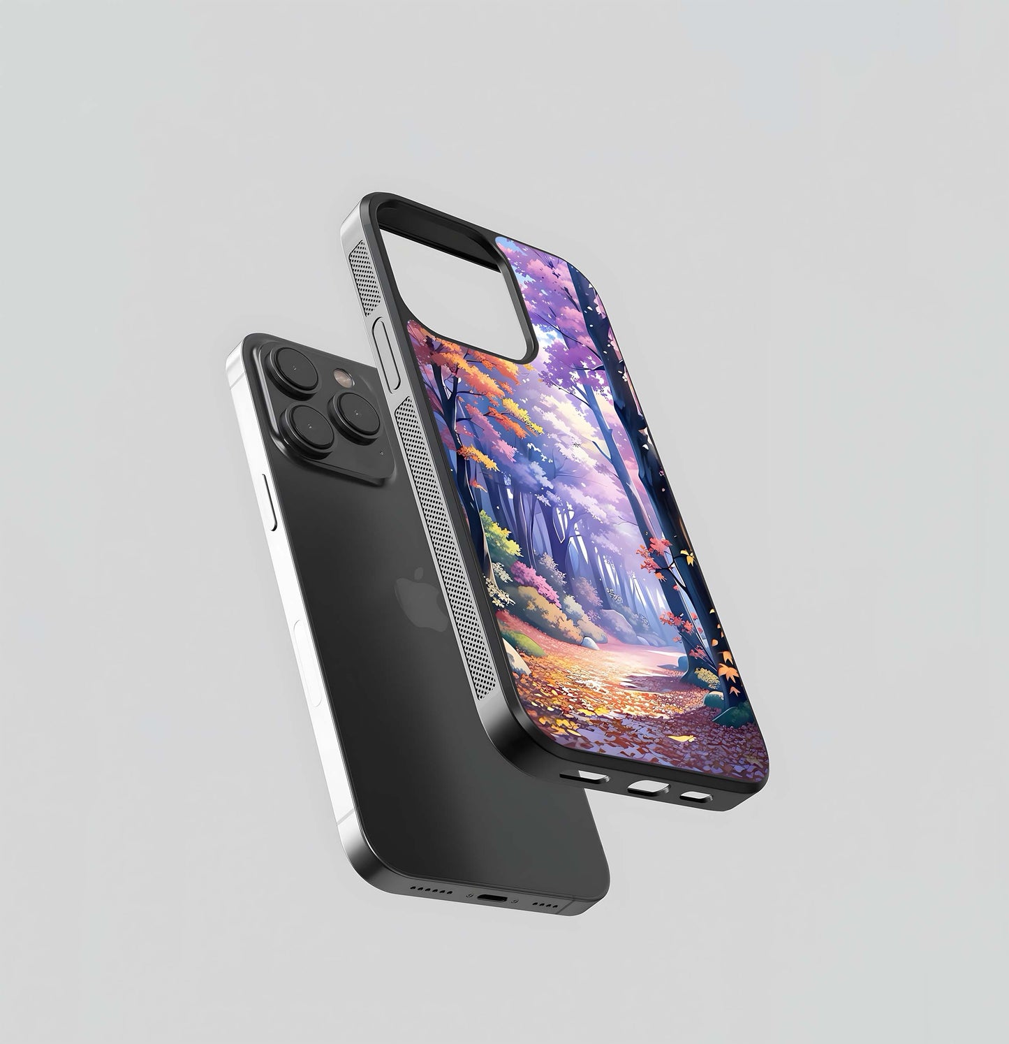 Enchanted Autumn Forest Glass Case