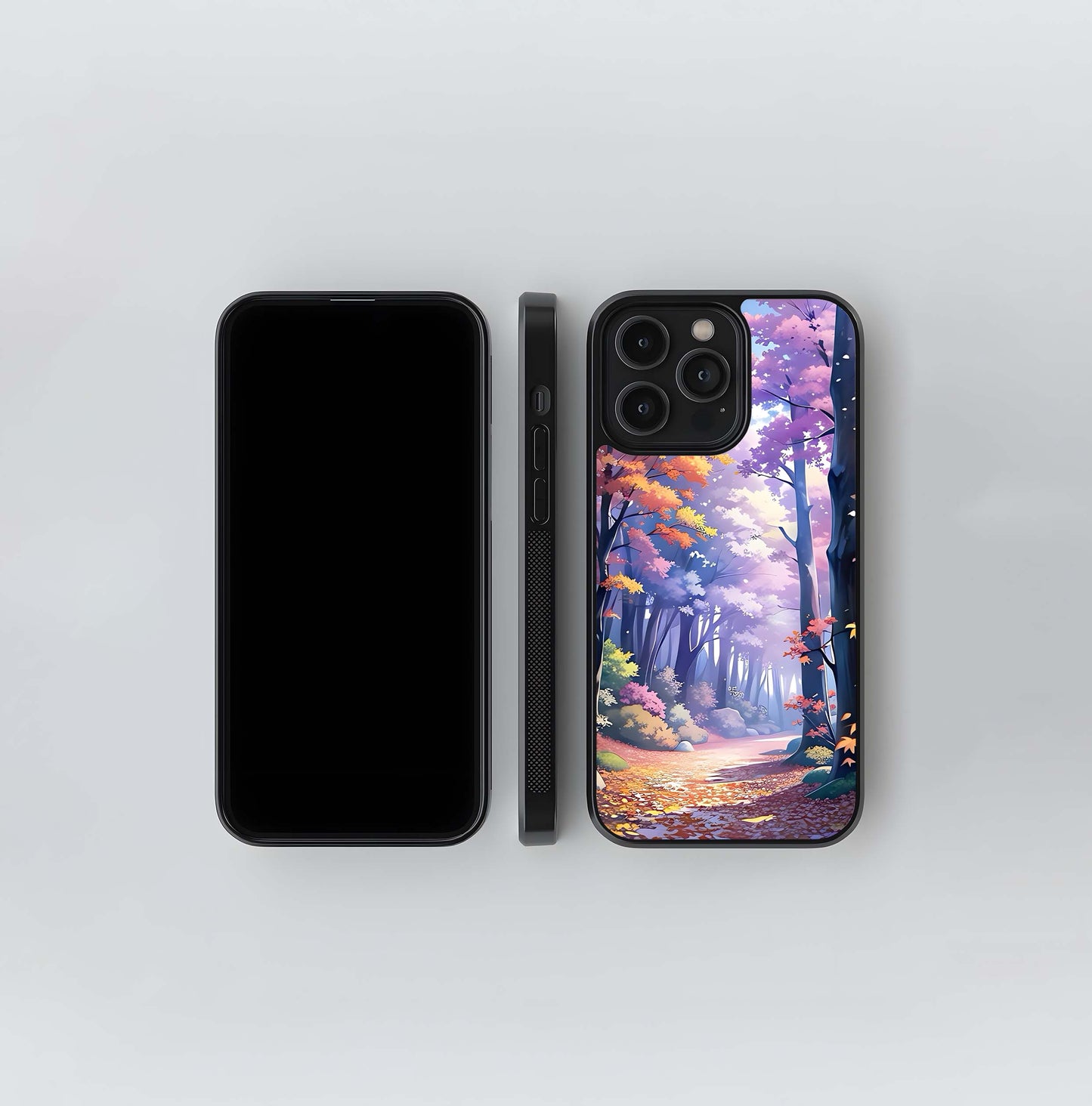 Enchanted Autumn Forest Glass Case