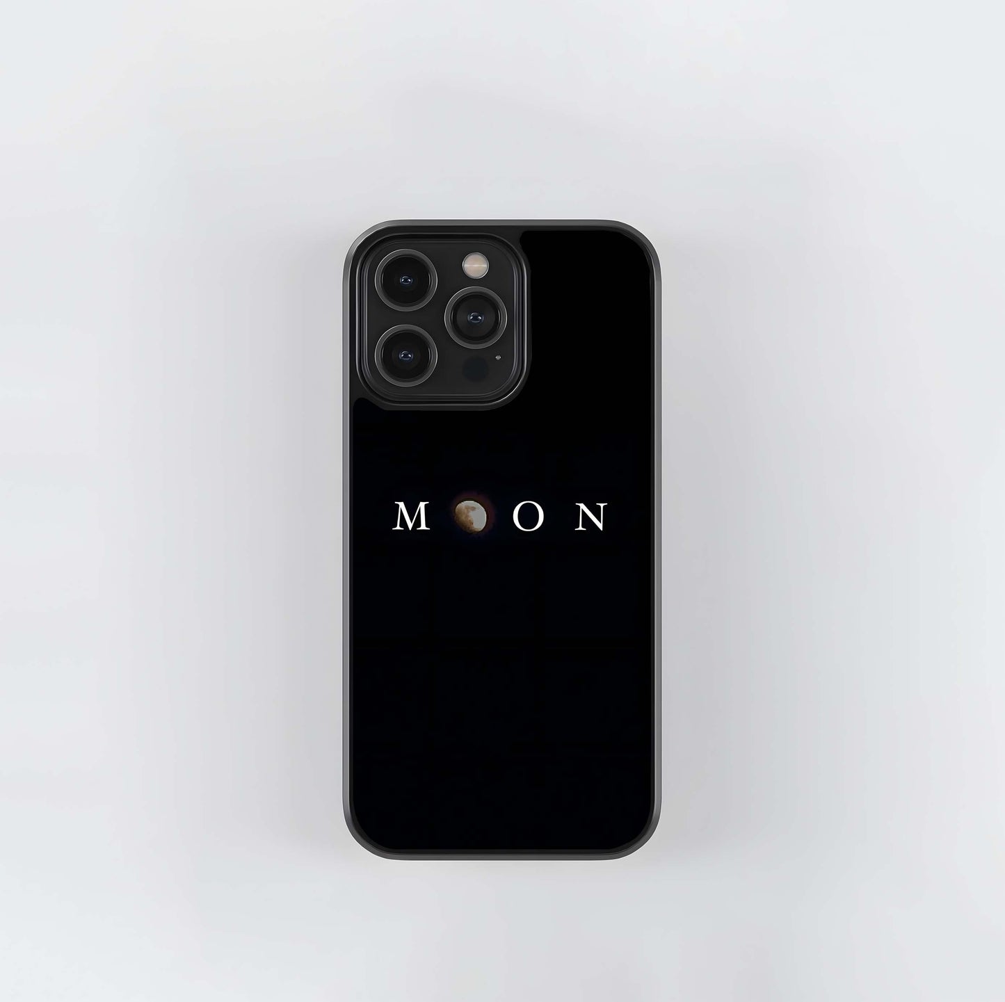 MOON Typography Glass Case