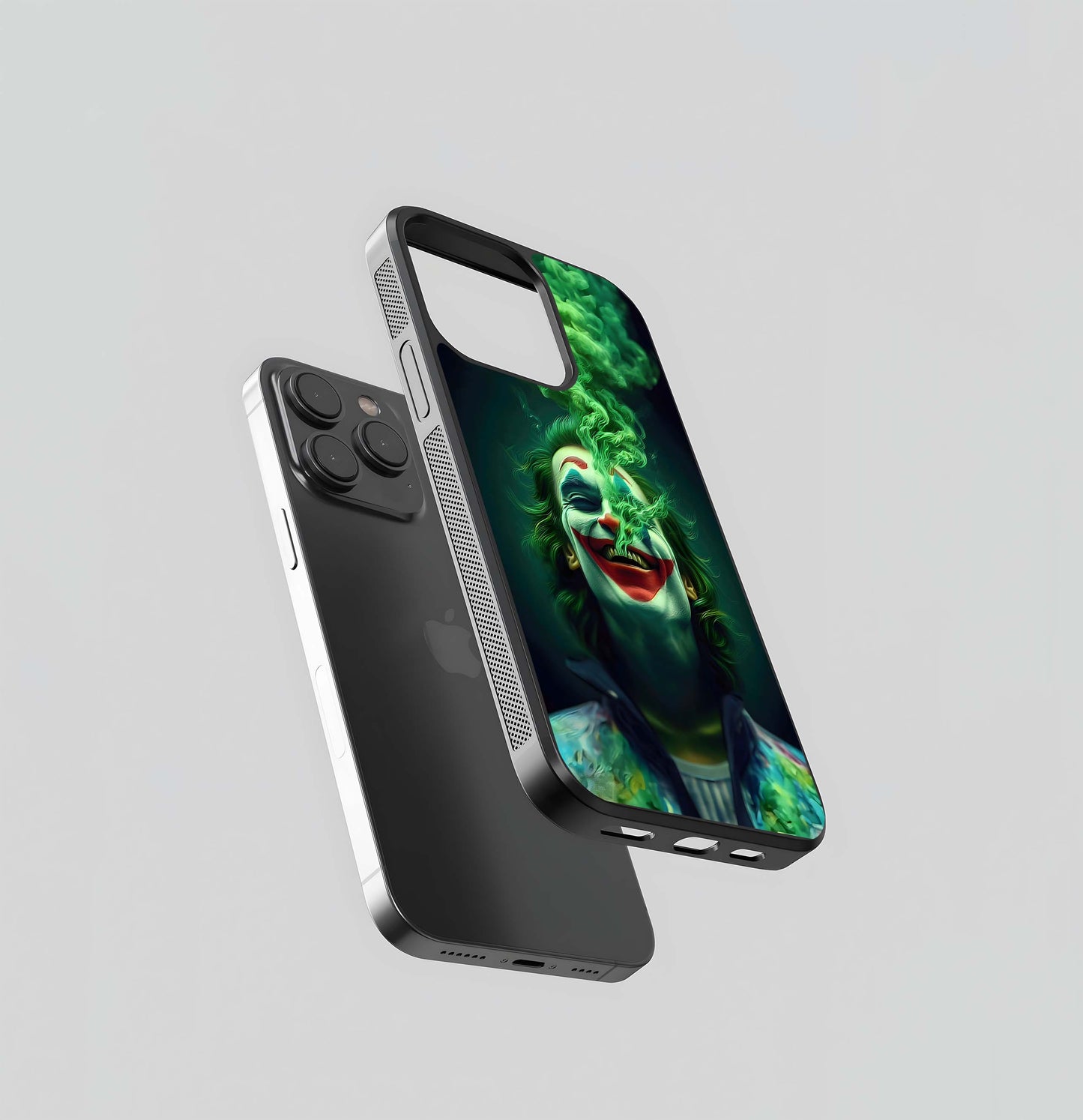 Joker with Green Smoke Glass Case