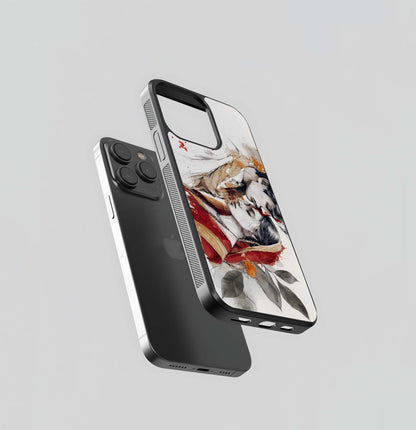 Angled Watercolor Sketch Glass Case