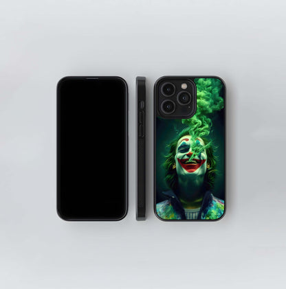 Joker with Green Smoke Glass Case