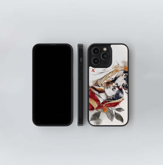 Angled Watercolor Sketch Glass Case