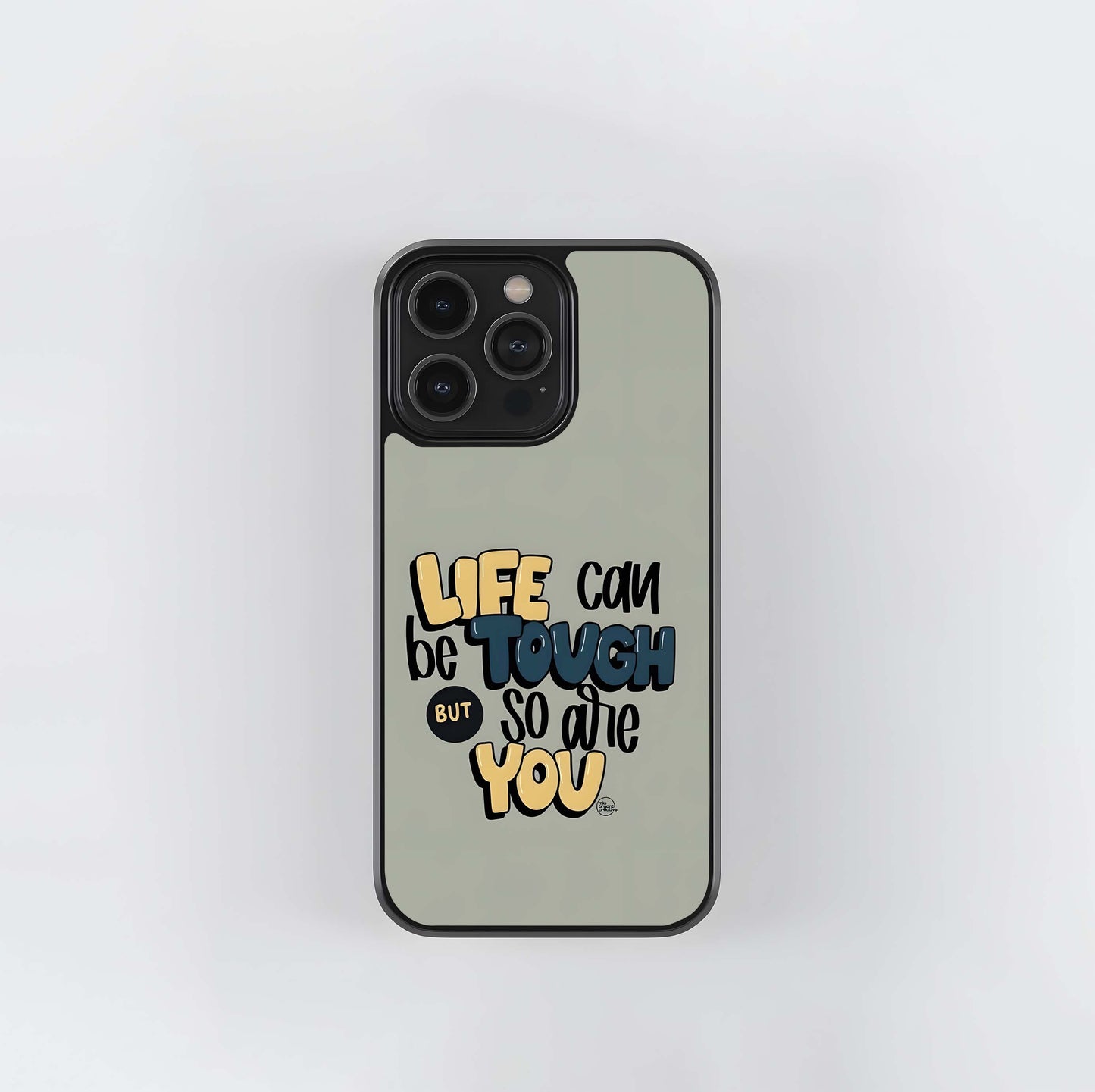 Motivational Typography Poster Glass Case