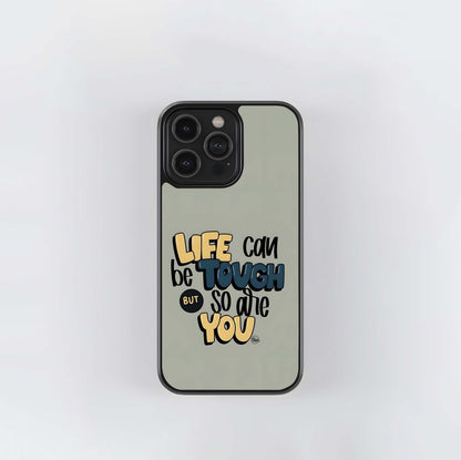 Motivational Typography Poster Glass Case