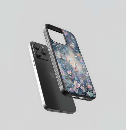 Ethereal Butterfly Garden Glass Case