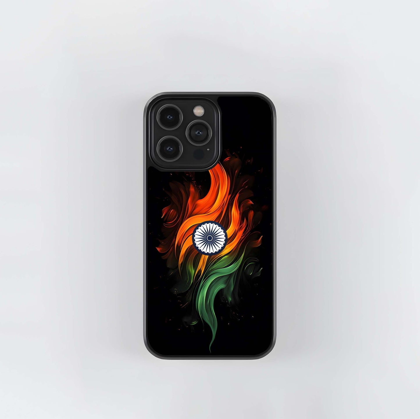 Tricolor Flame Glass Case