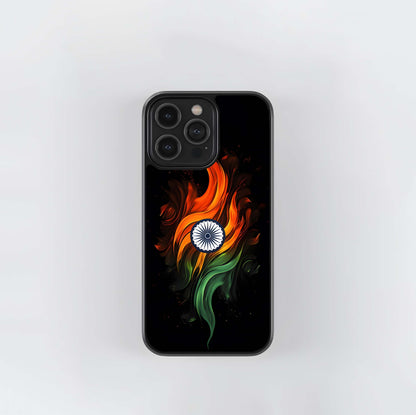 Tricolor Flame Glass Case