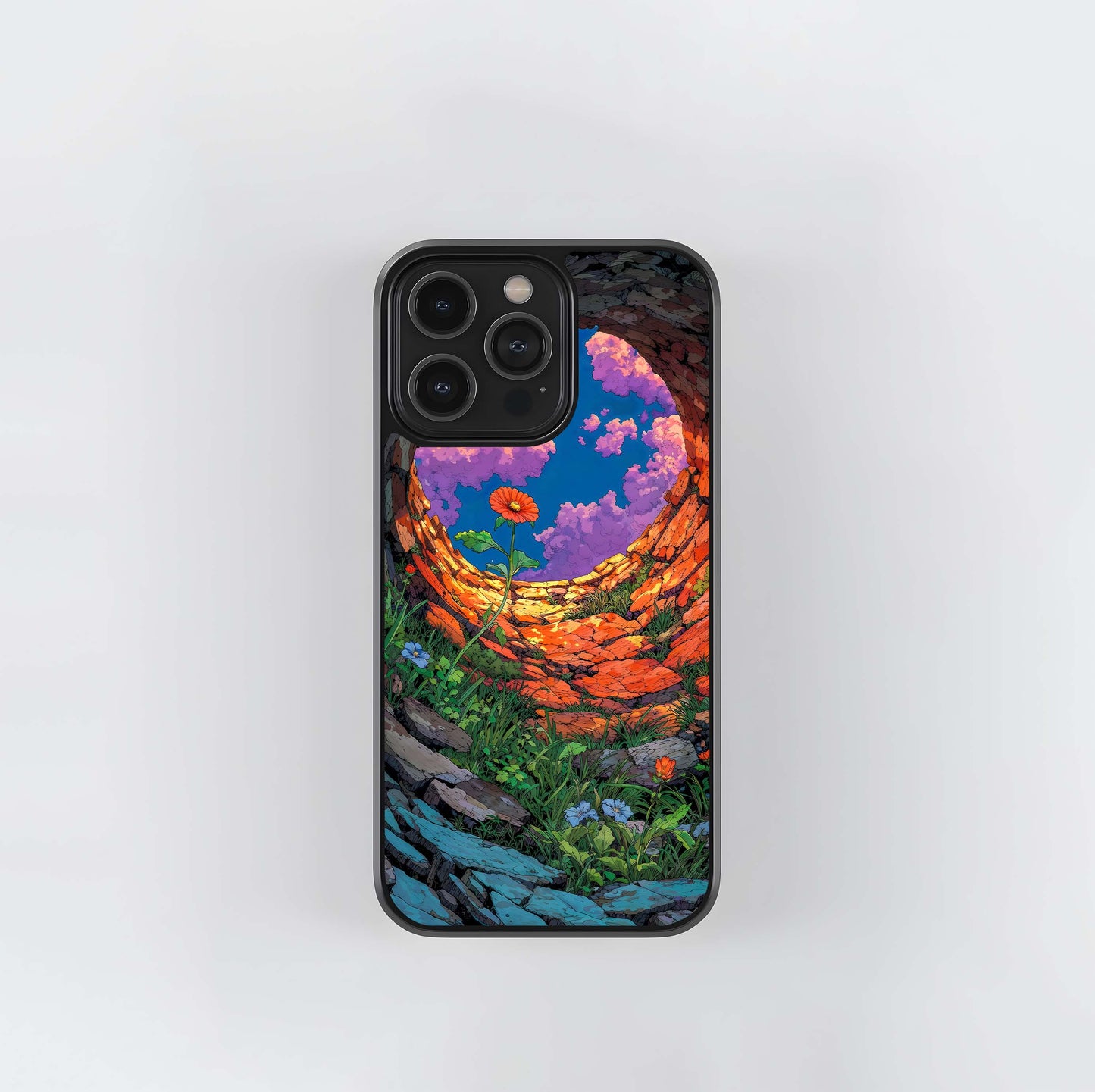 Bloom Within Stone Glass Case