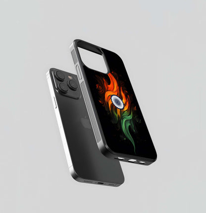 Tricolor Flame Glass Case