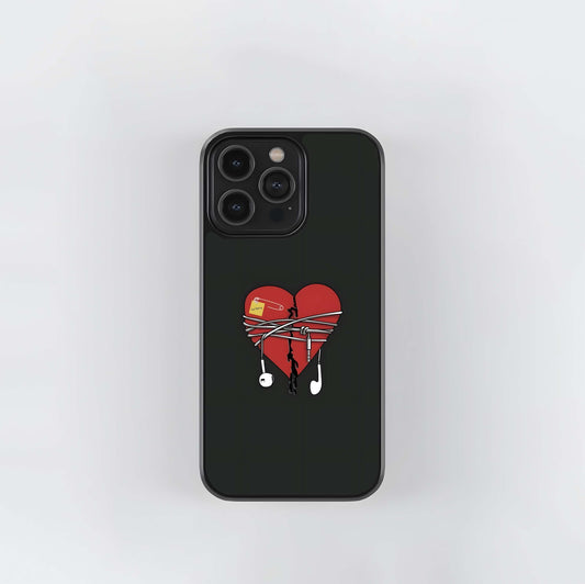 Music Heals the Heart Glass Case