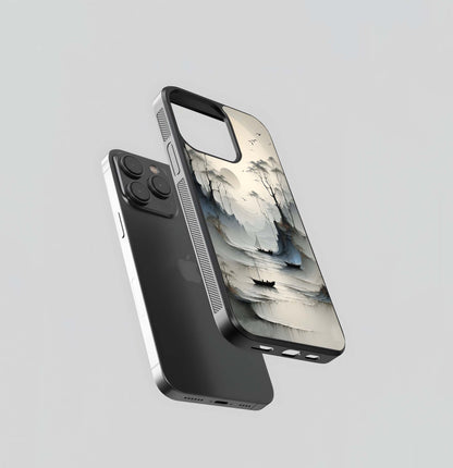 Ethereal Ink Landscape Glass Case