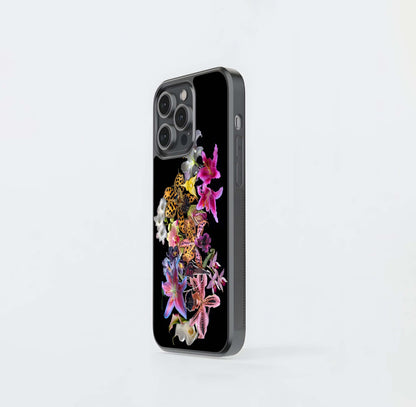 Blooming Orchid Fantasy Glass Case