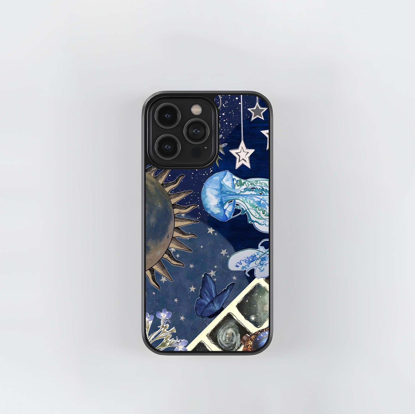 Aesthetic Celestial Ocean Glass Case