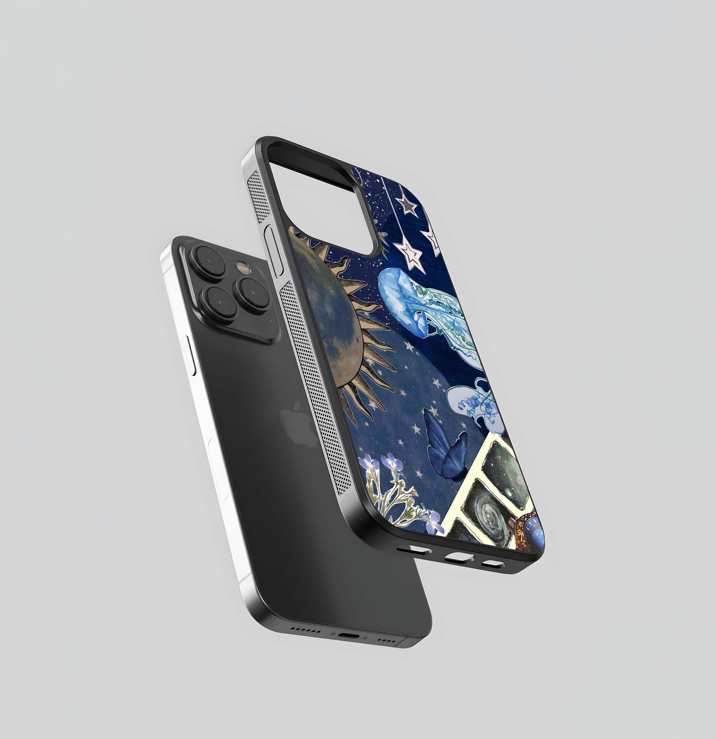 Aesthetic Celestial Ocean Glass Case