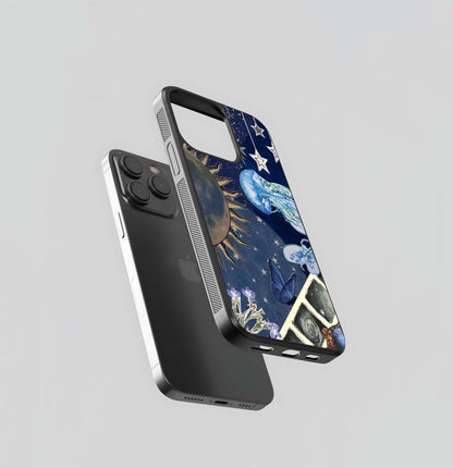 Aesthetic Celestial Ocean Glass Case