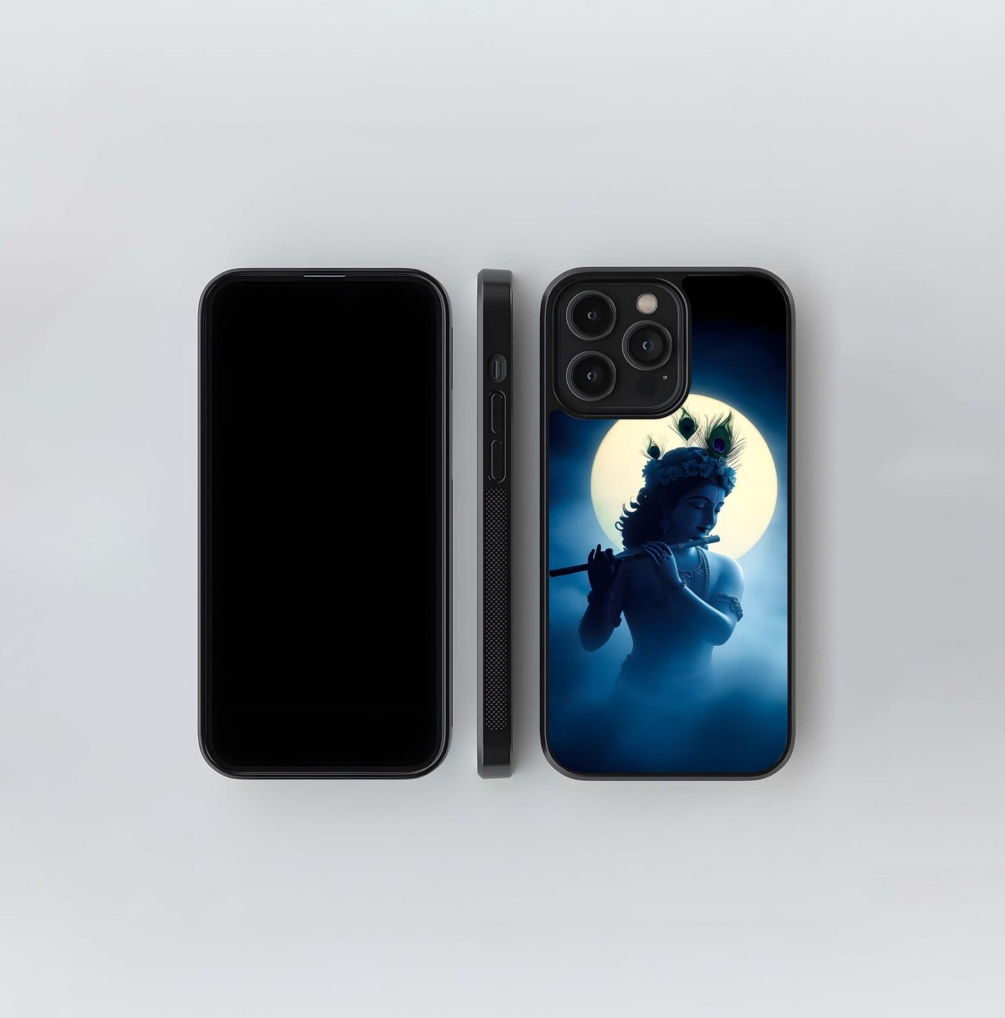 Lunar Krishna Flute Glass Case