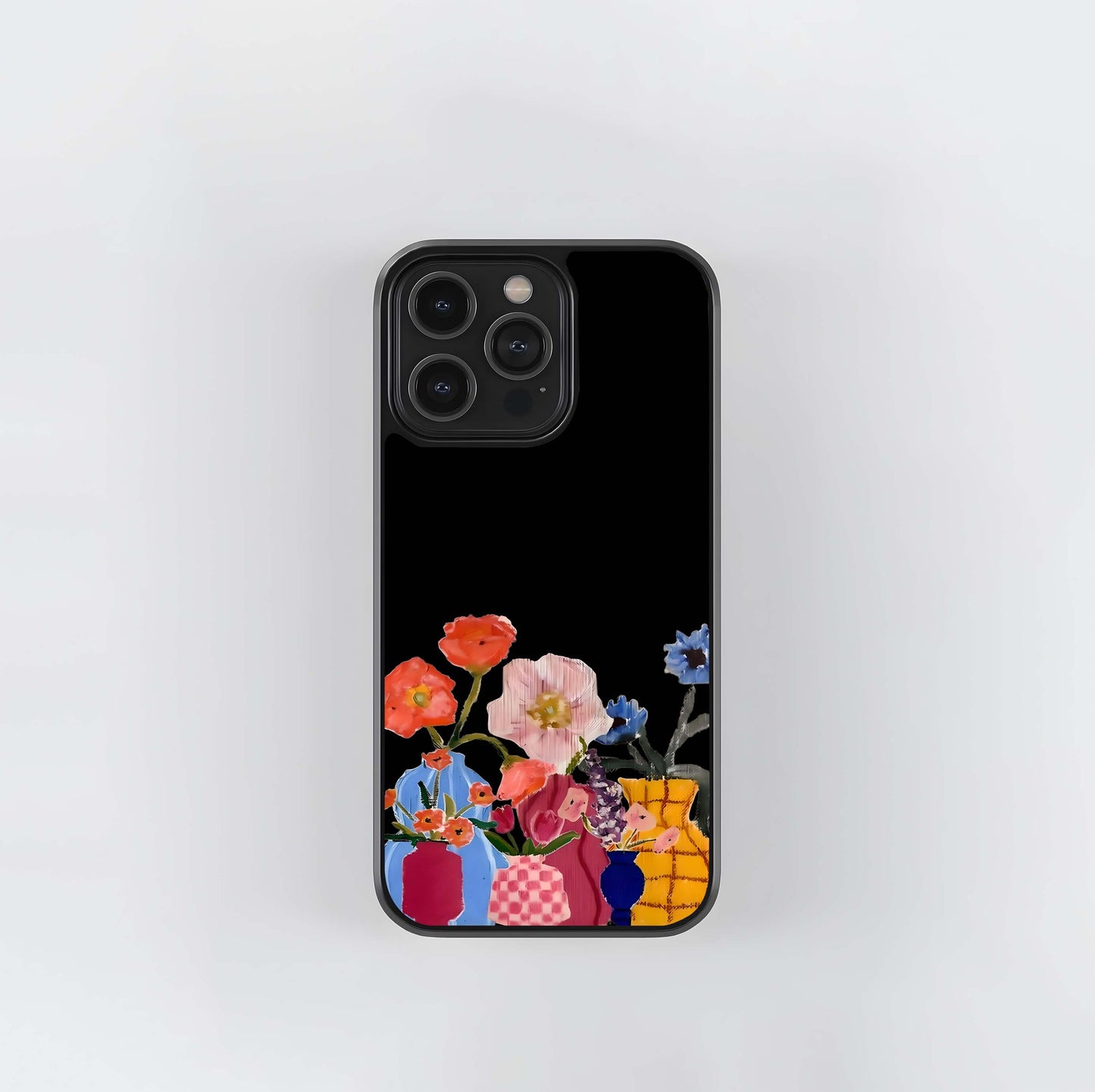 Blooms And Brushes Glass Case