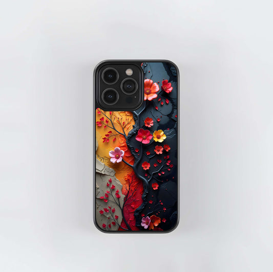 Volcanic Bloom Glass Case