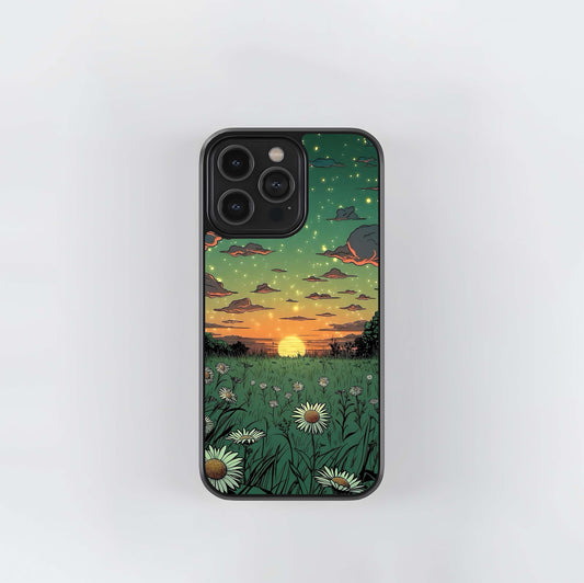 Blossom Cottage View Glass Case