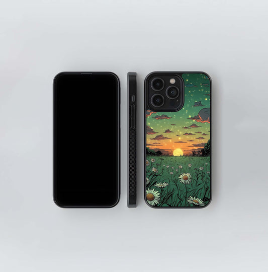 Blossom Cottage View Glass Case