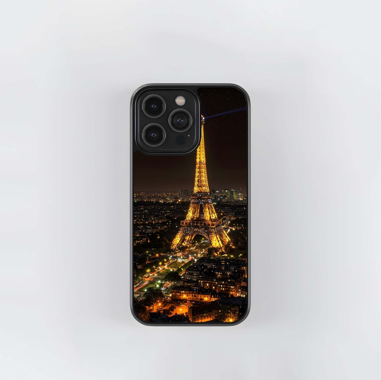 Paris Night Cityscape Glass Case