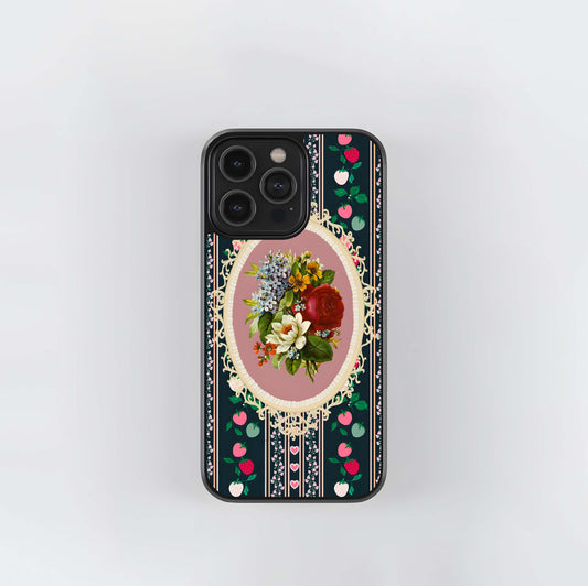Floral Bloom Romance Glass Case