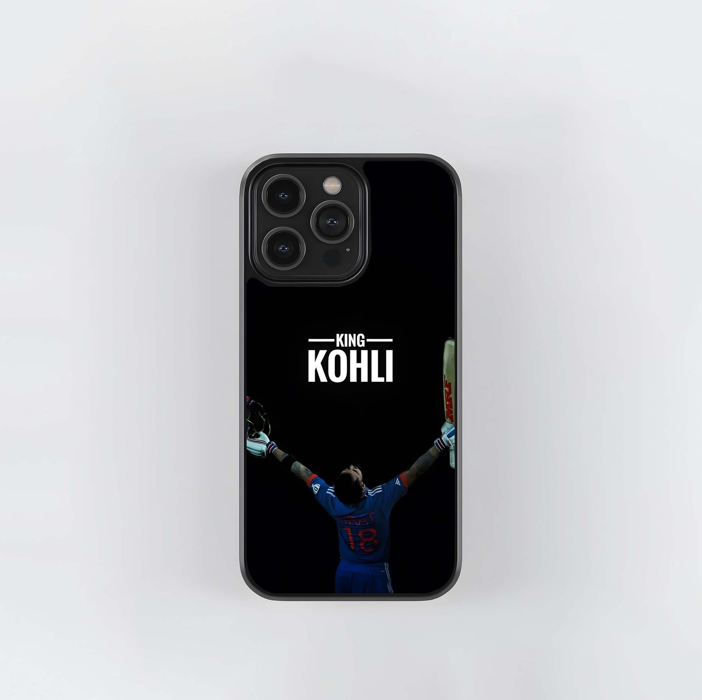 King Kohli Victory Pose Glass Case