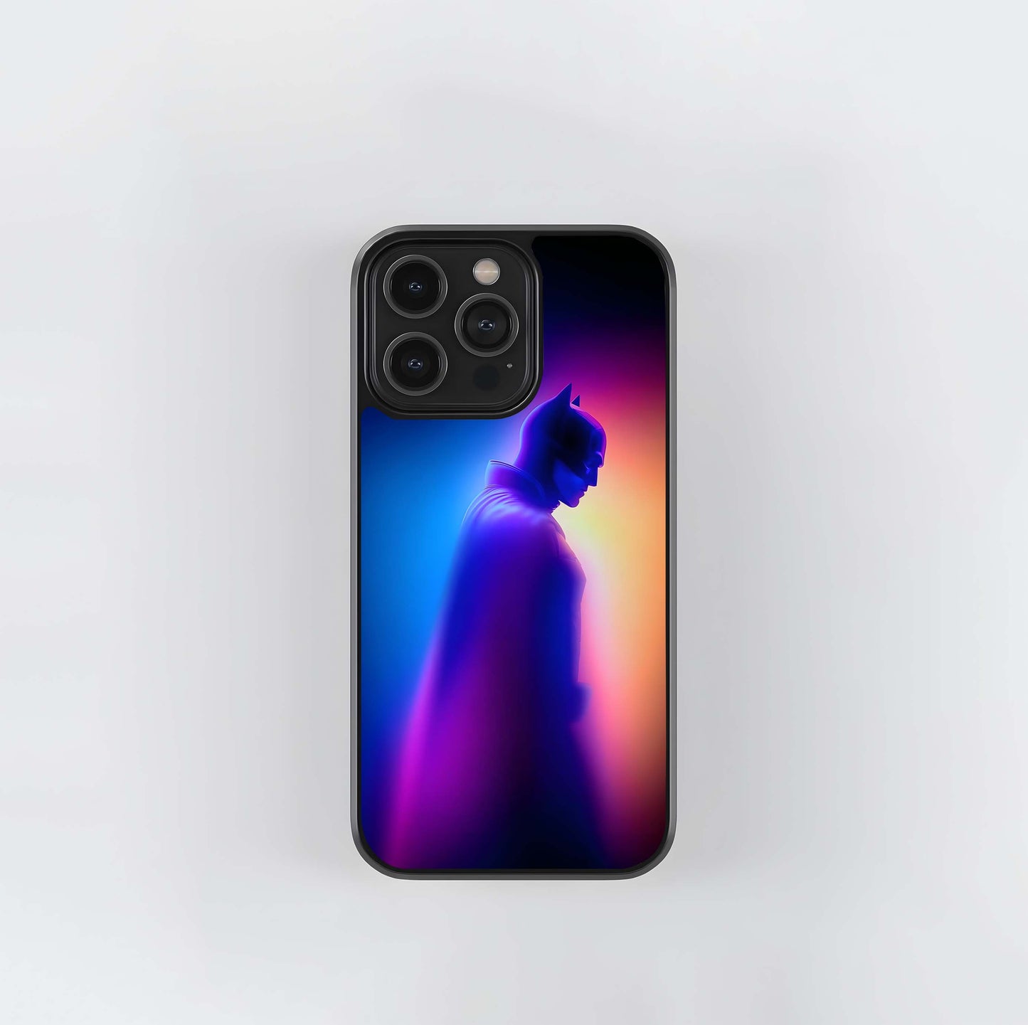 Batman Neon Silhouette Glass Case