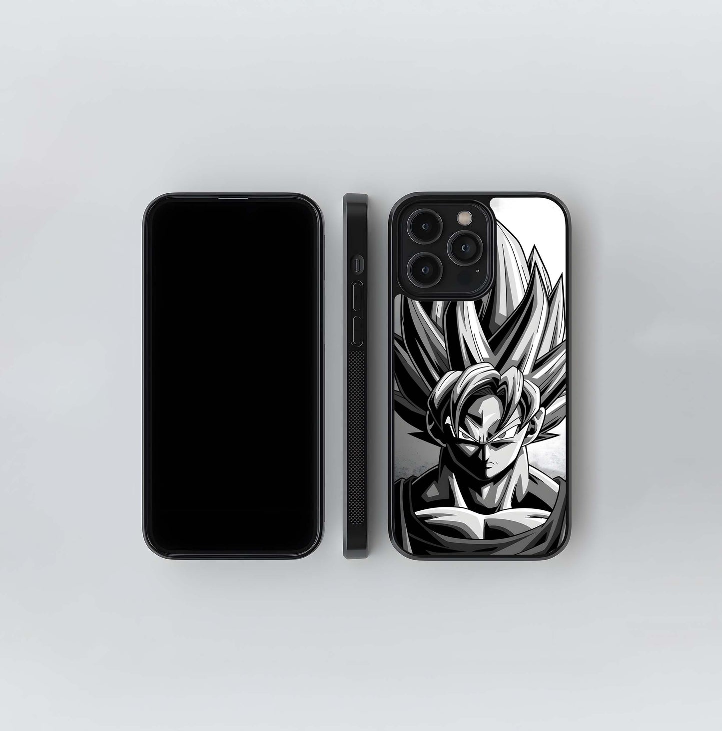 Grayscale Super Saiyan Glass Case